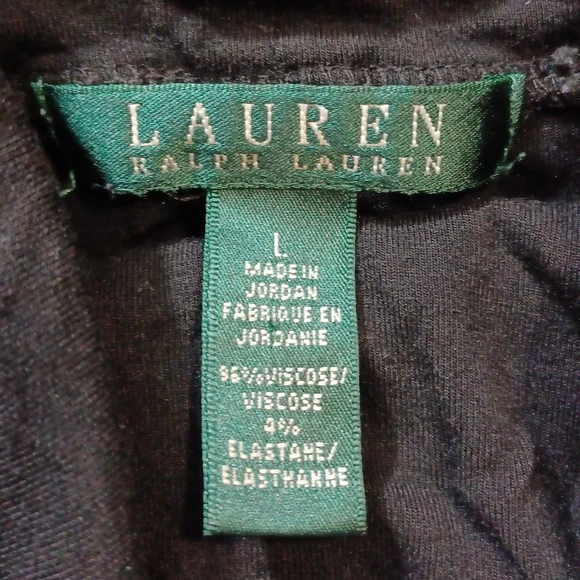 SET OF Ralph Lauren & Investments Women's Black Turtleneck Tops Size Large 2 Ct. - Picture 3 of 8